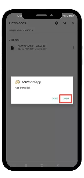 AN WhatsApp APK Download Install4 3