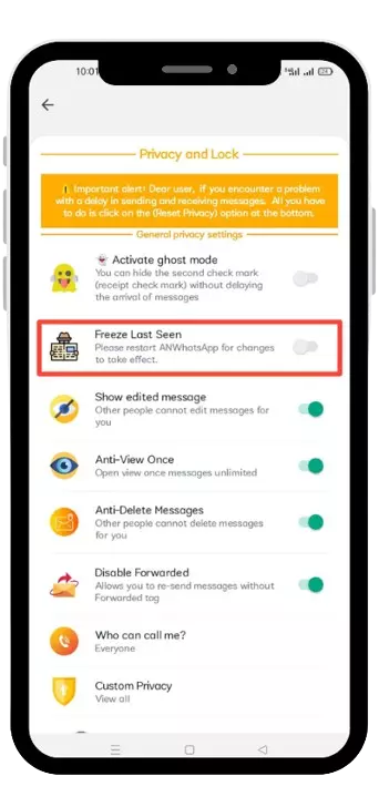 AN WhatsApp APK Freeze Last Seen Feature Image